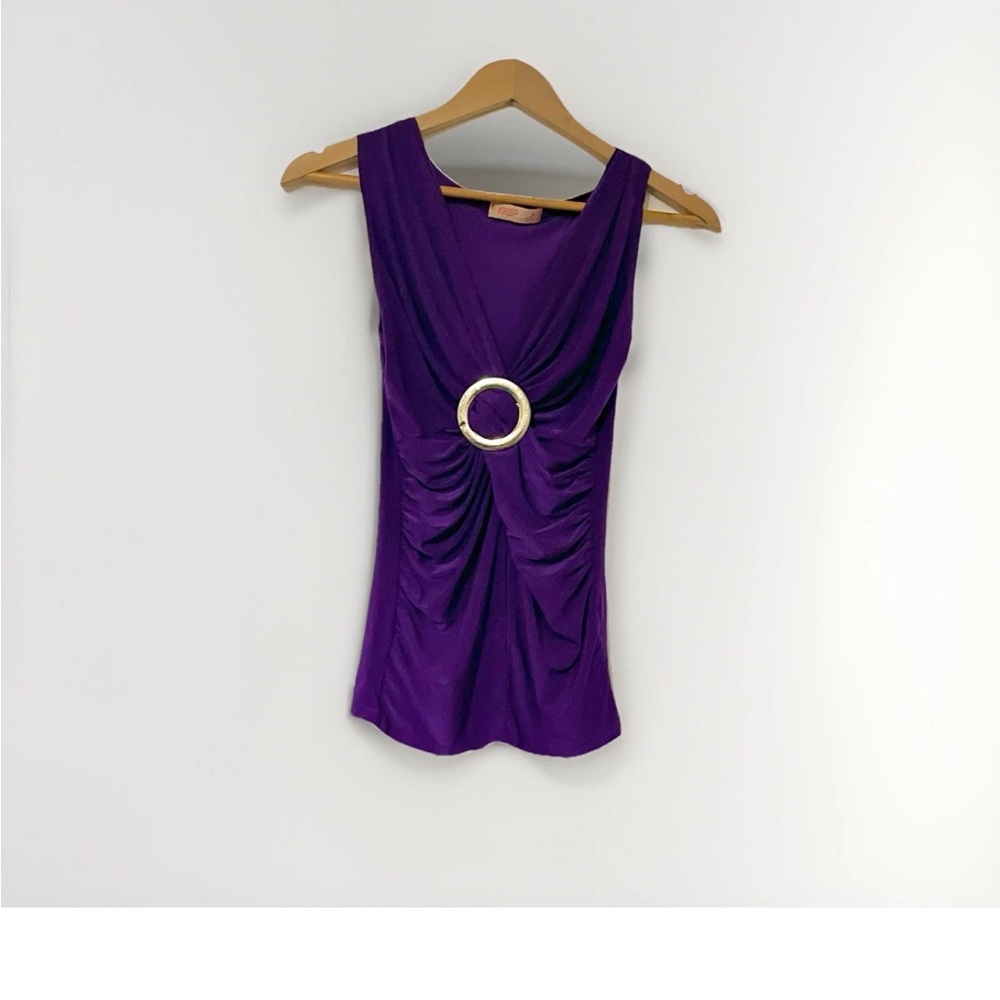 Krisp Women’s Size 8 Purple Sleeveless Blouse.